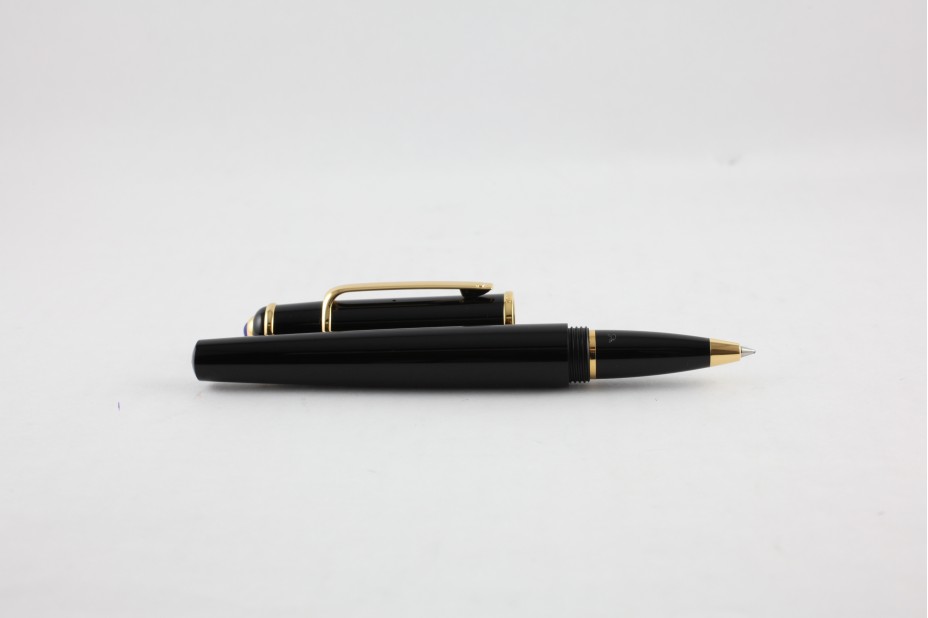 Cartier Diabolo ST180001 Black Composite Gold plated Roller Ball Pen
